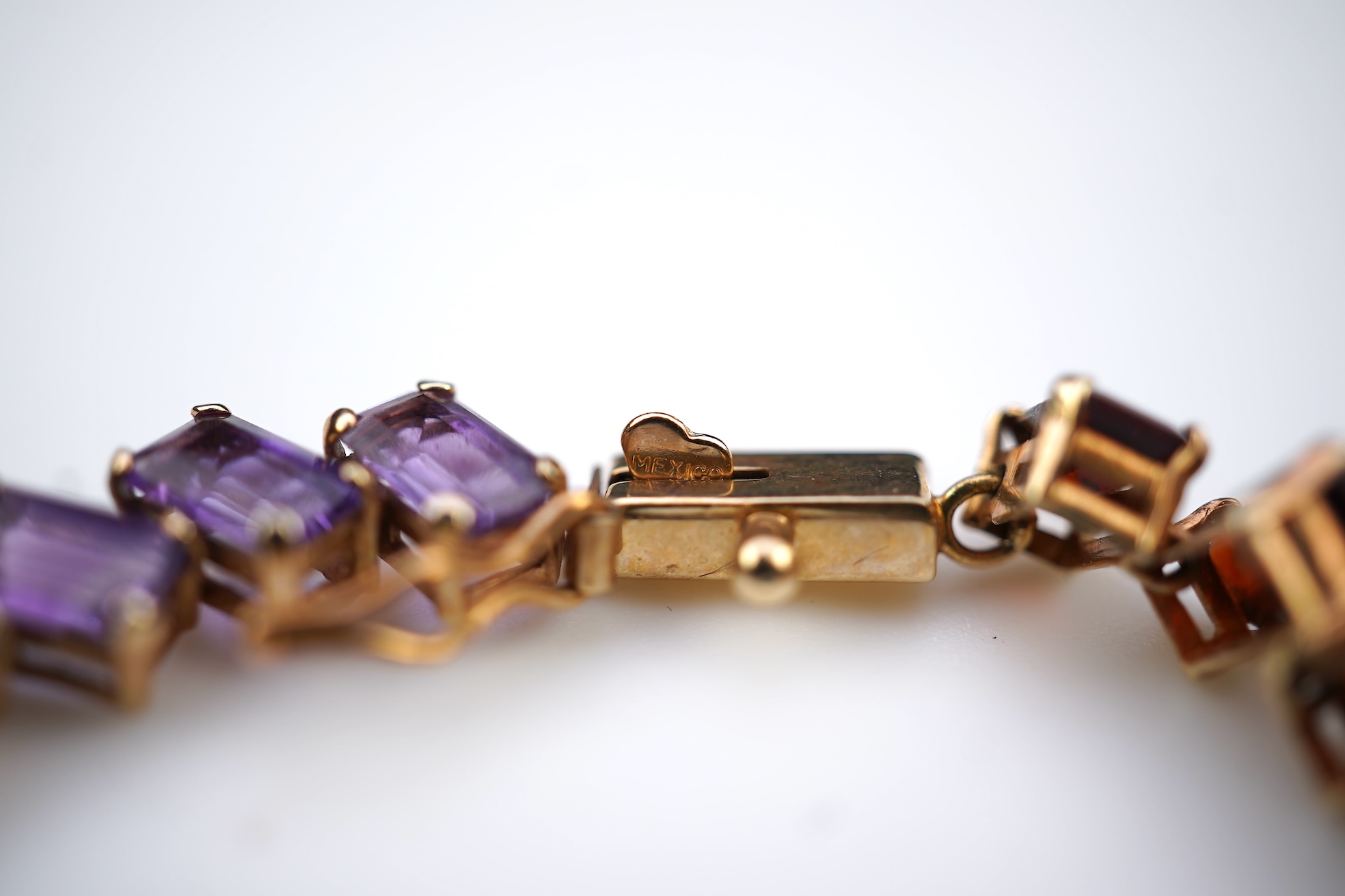 A multi-gem line bracelet